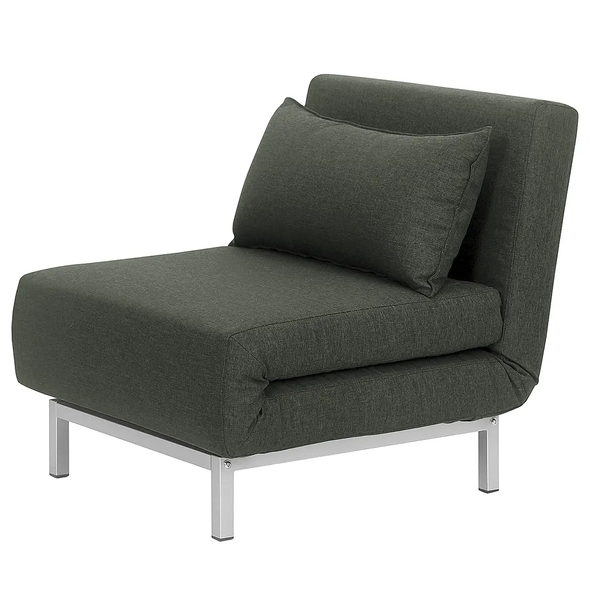 Schlafsessel CARMACK Grau/Dunkelgrau Webstoff Lyn | Grau