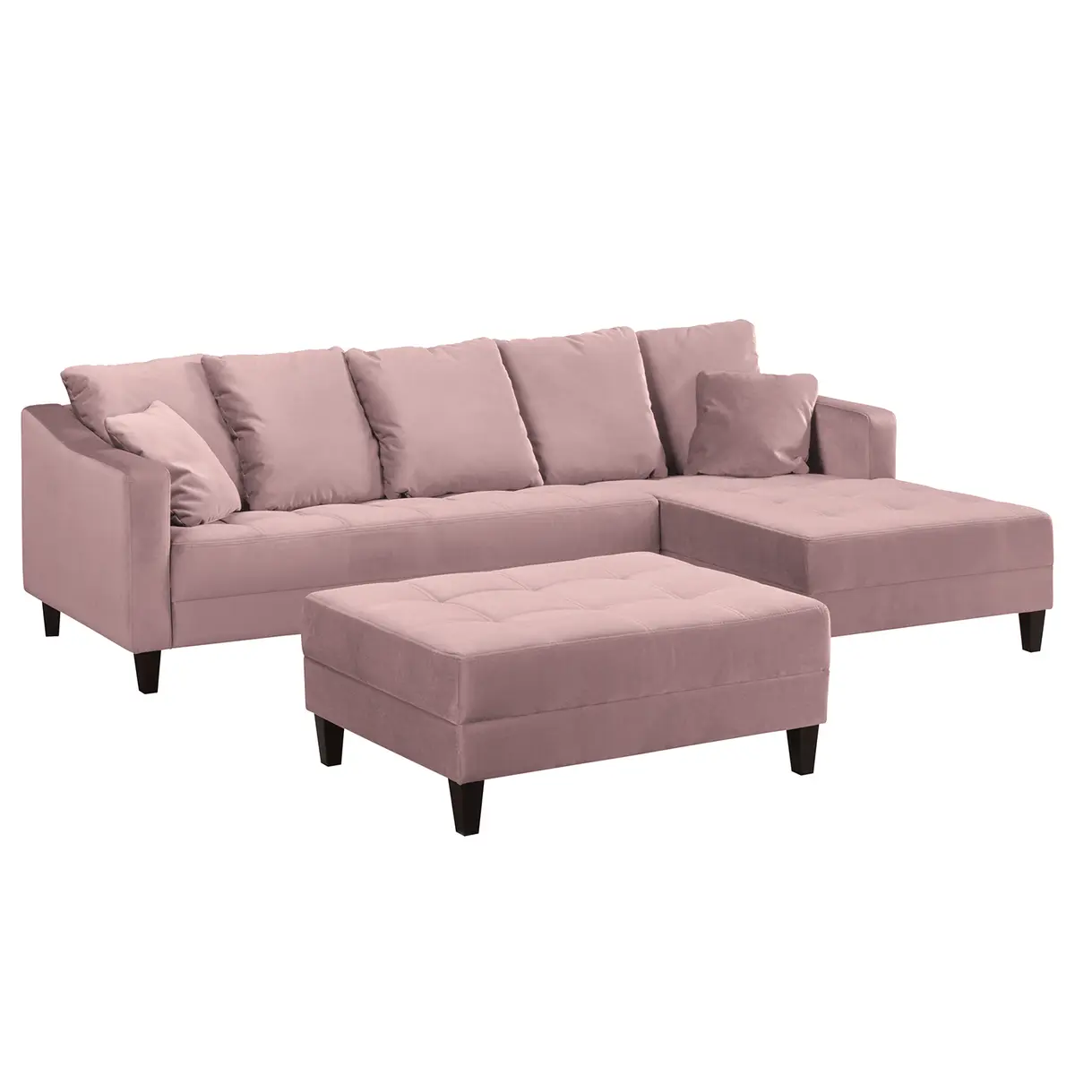 Ecksofa Elnora | Rosa