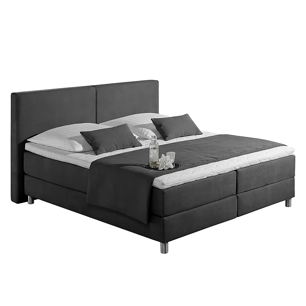 Boxspringbett Nilan 180 x 200cm | Grau
