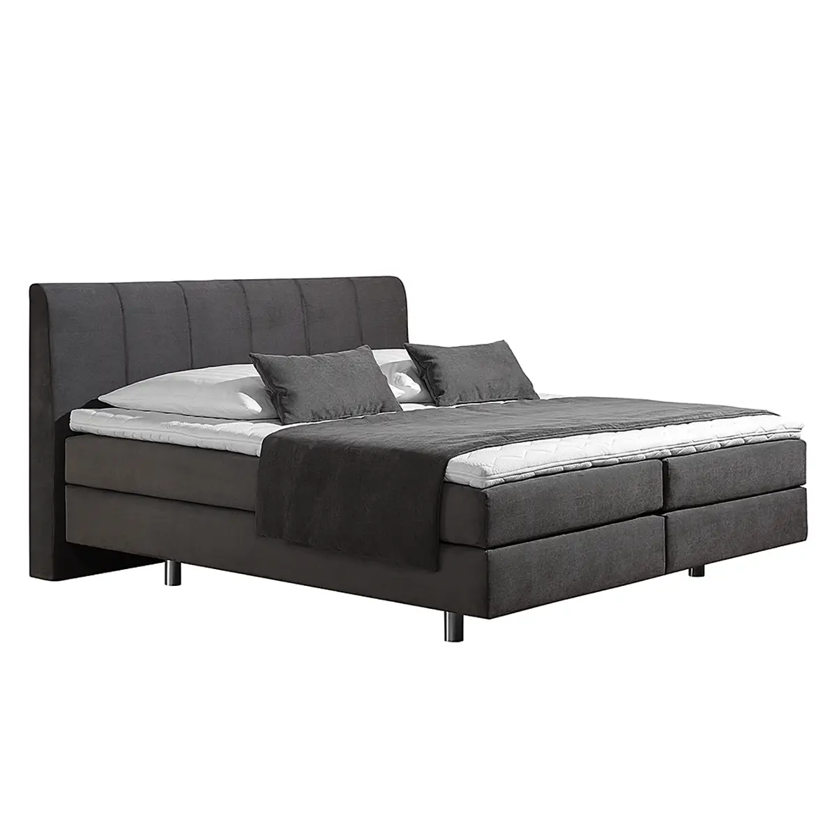 Boxspringbett Baila 160 x 200cm | Grau