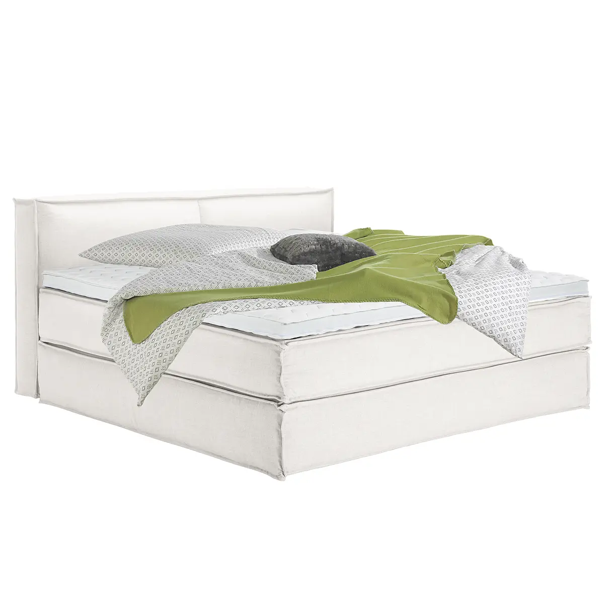 Premium Boxspringbett KINX | Weiß
