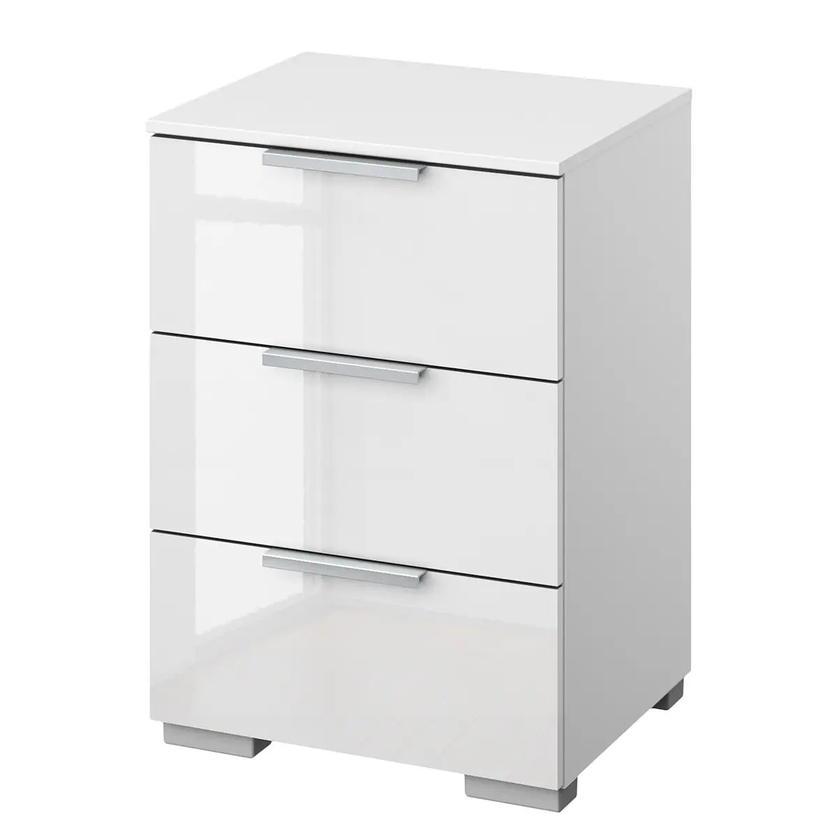 Nachtkommode x3 40cm | Weiß