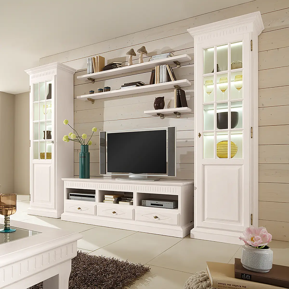 Wohnwand La Carlotta | Beige