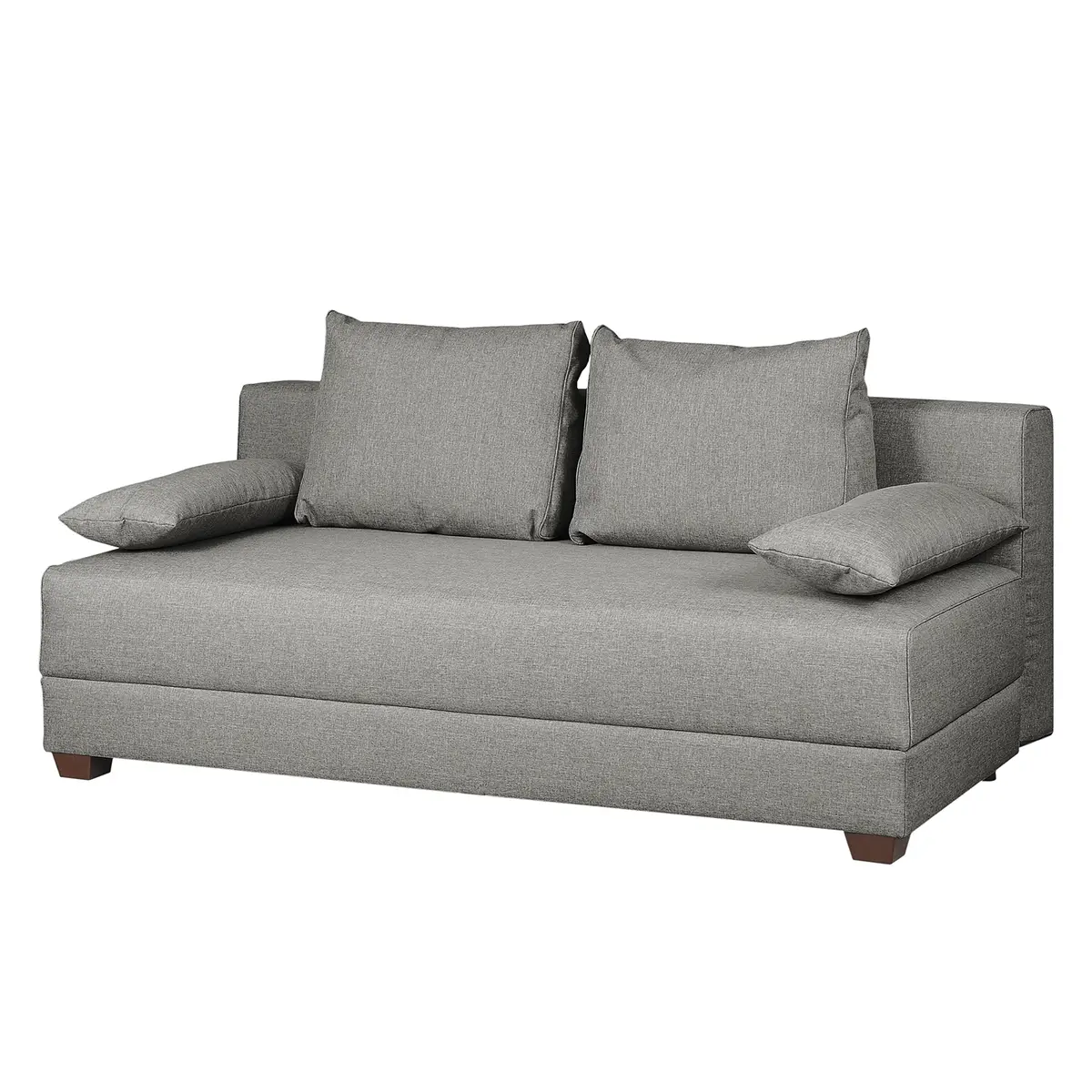 Boxspring-Schlafsofa Luda | Grau