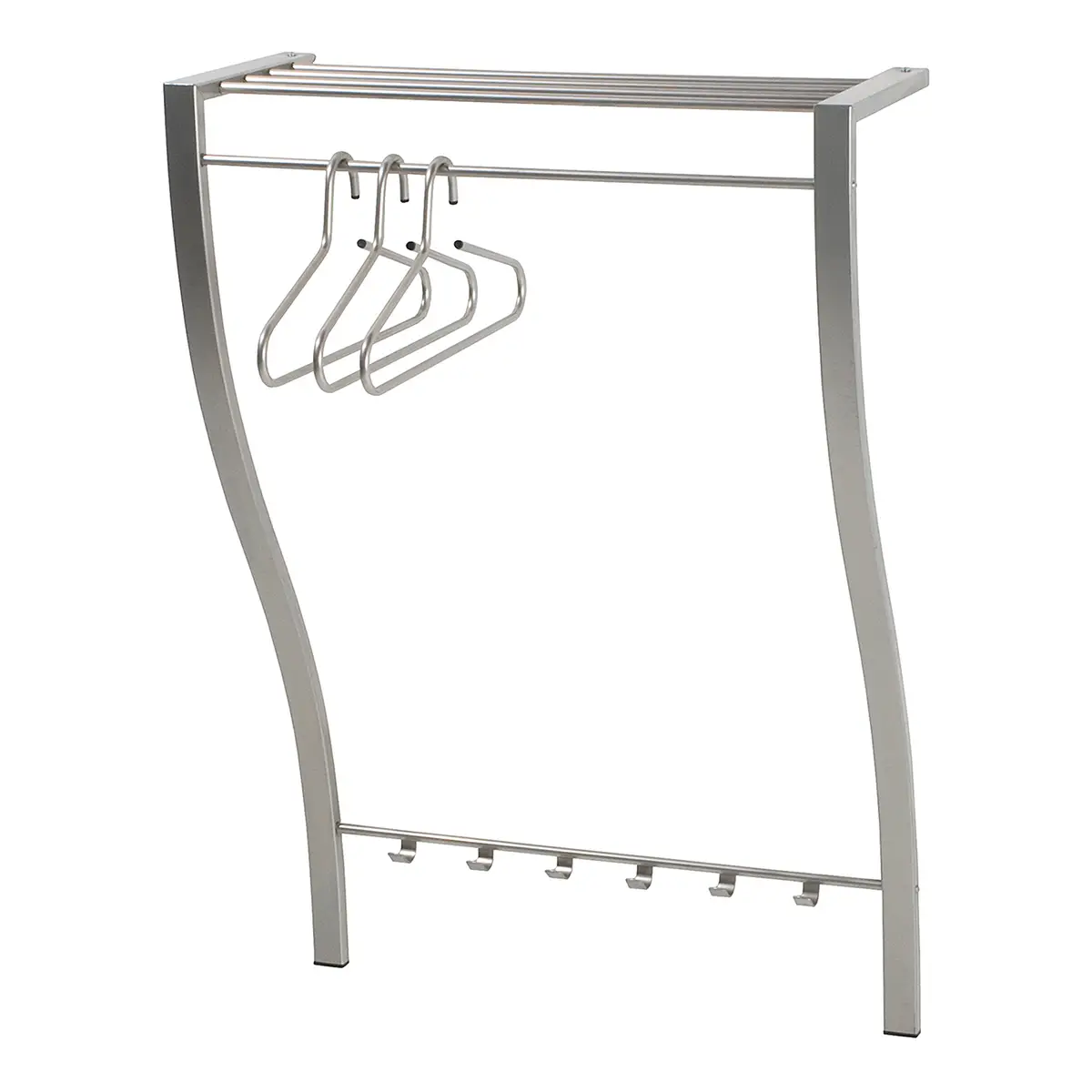 Wandgarderobe Spezzato | Silber