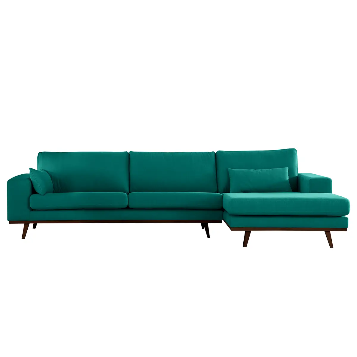 Ecksofa mit Longchair Vele | Blau