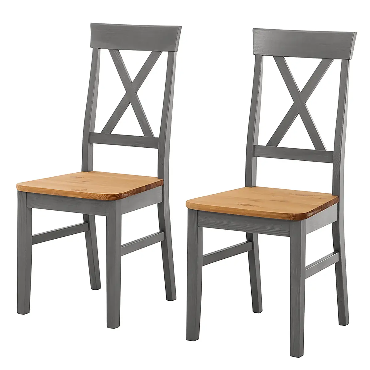 Esszimmerstuhl 2er Set | Braun