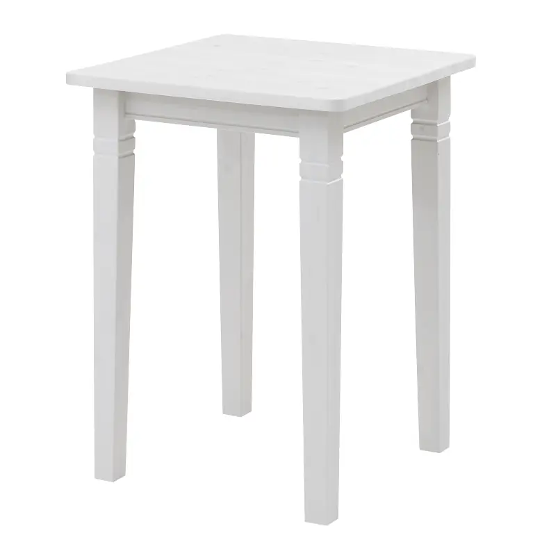 Bartisch 78cm Weiß/Kiefer Weiß | Holztöne