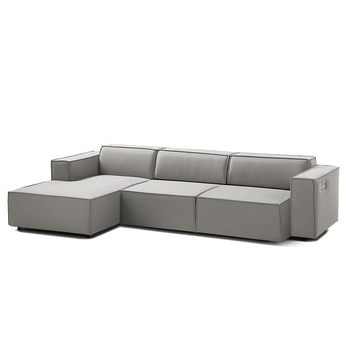 Ecksofa mit Longchair Osta | Braun