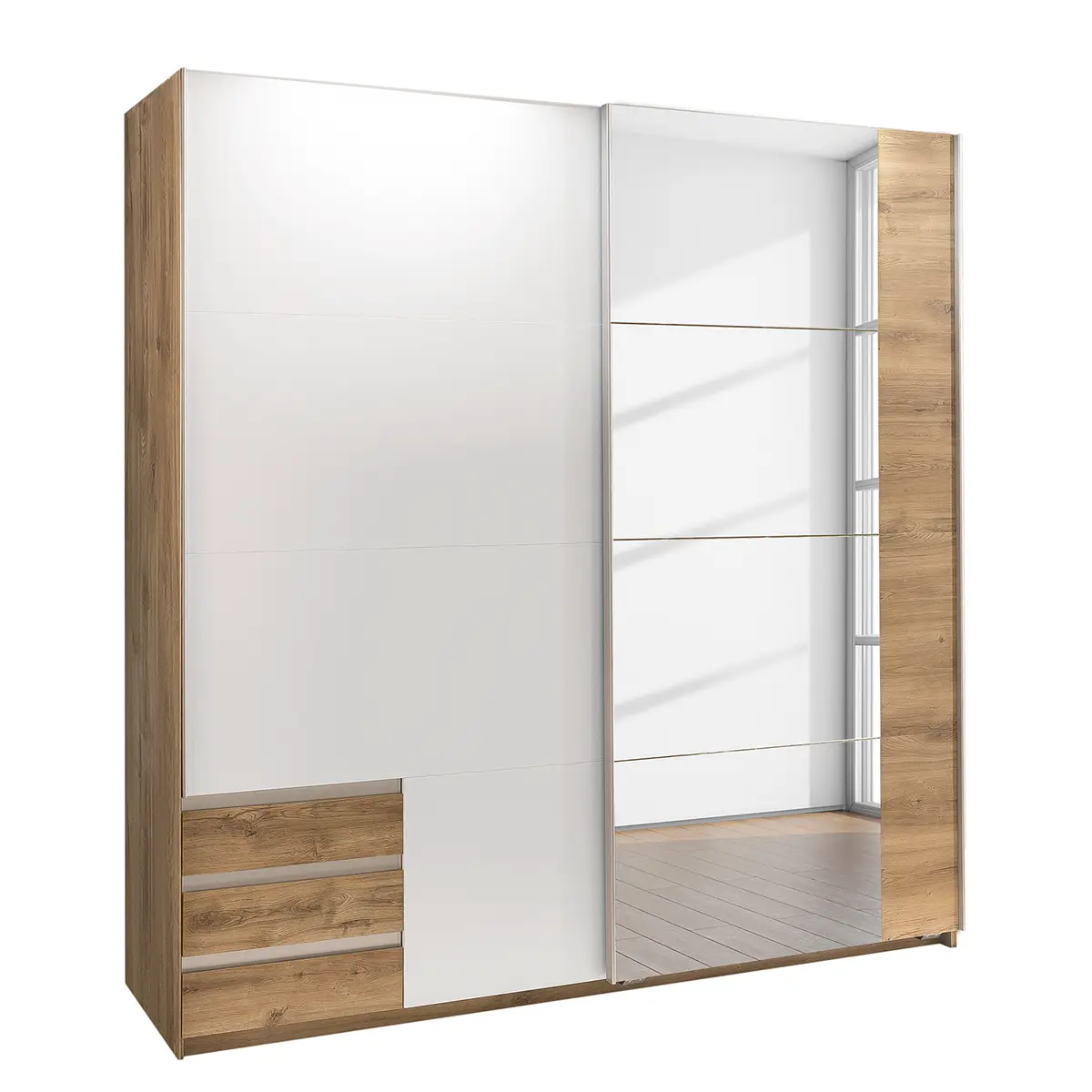 Schwebetüreschrank Emden | Braun