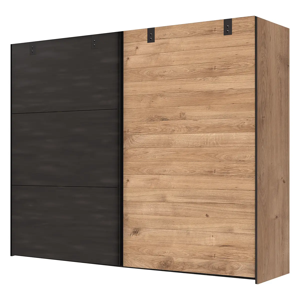 Schwebetürenschrank Detroit 300cm Braun | Braun