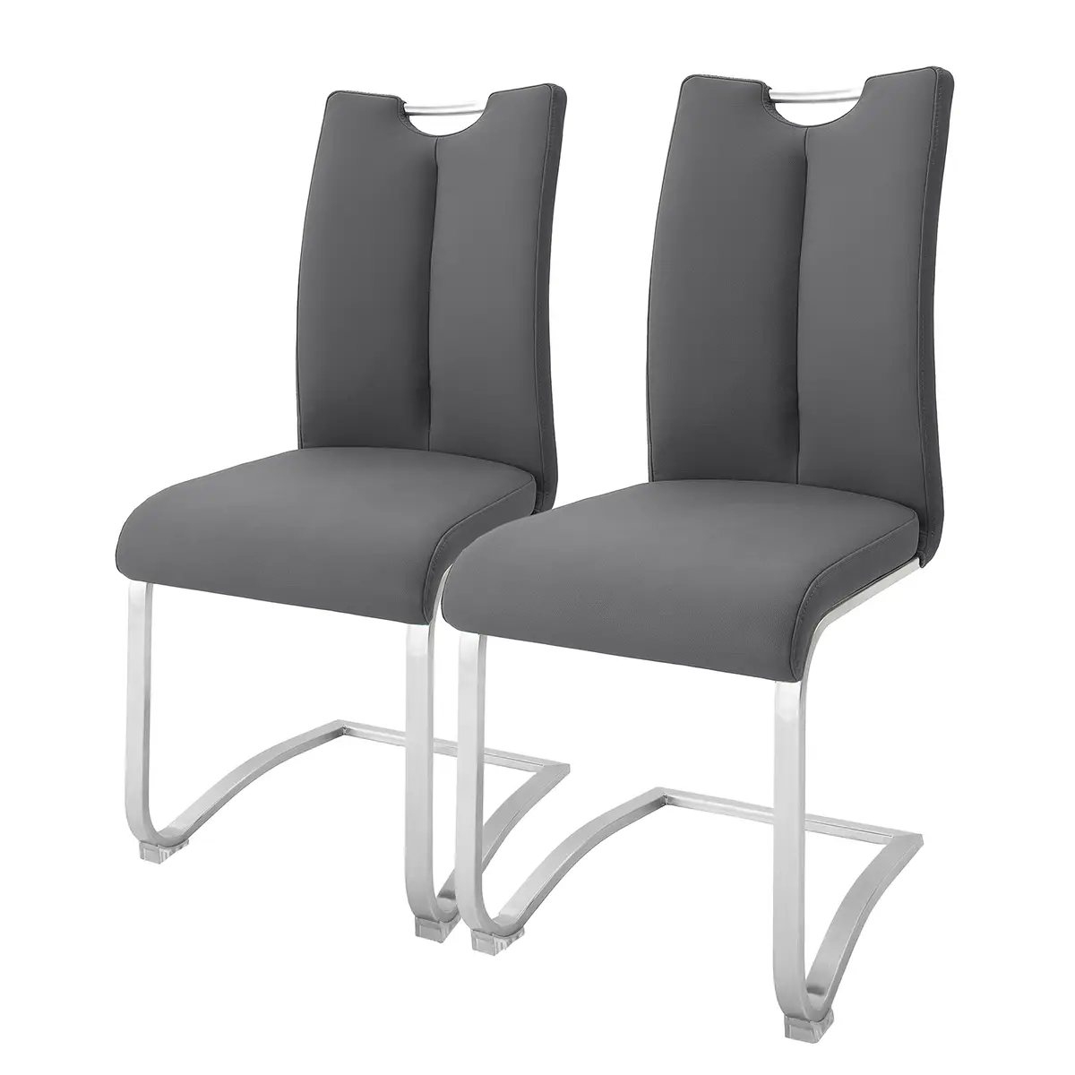 Freischwinger Anamela I 2er-Set | Grau