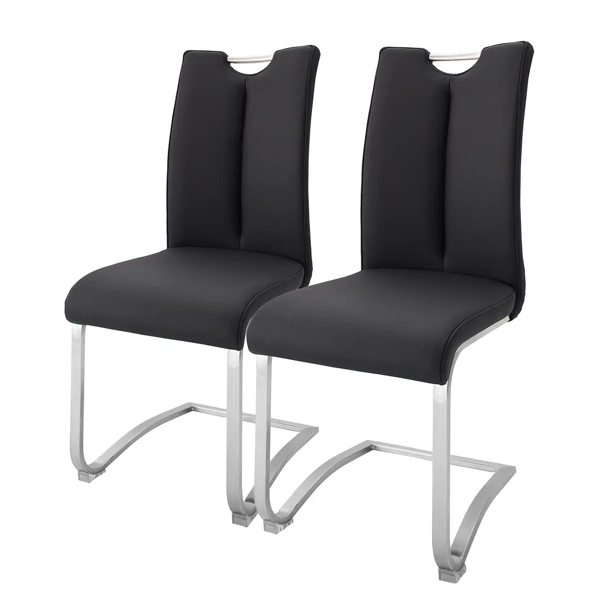 Freischwinger Anamela I 2er-Set | Schwarz