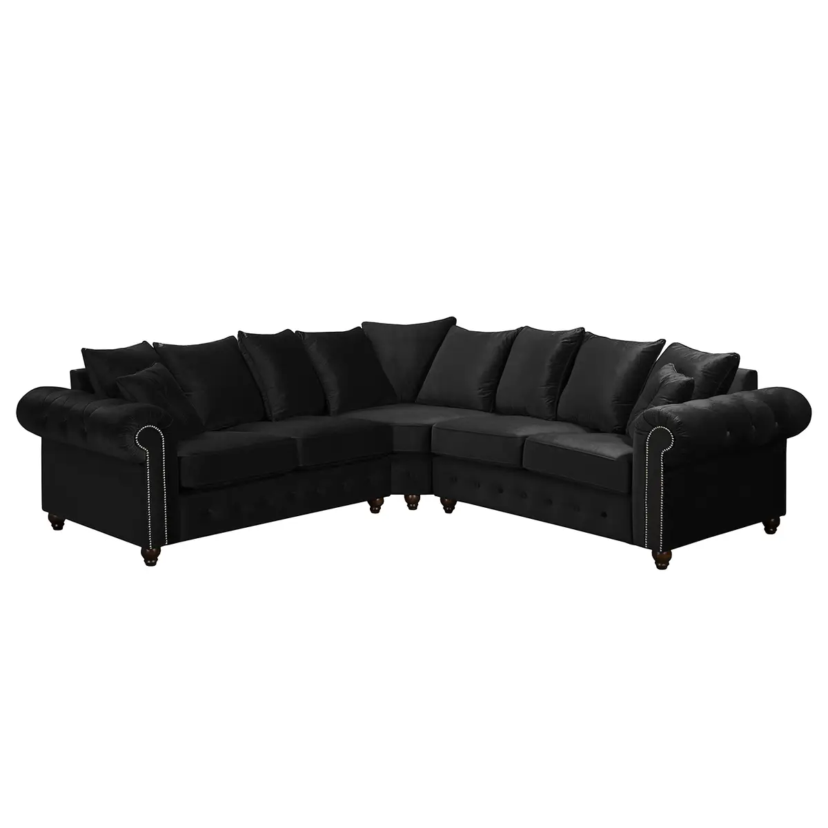 Ecksofa Solita | Schwarz