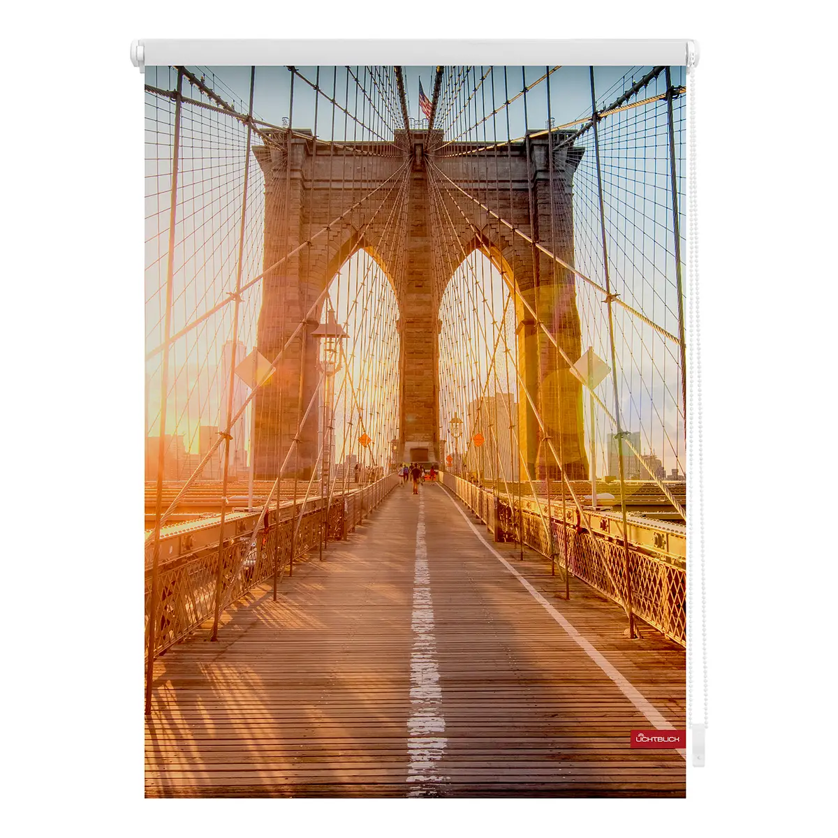 Klemmfix-Rollo Brooklyn Bridge | Orange
