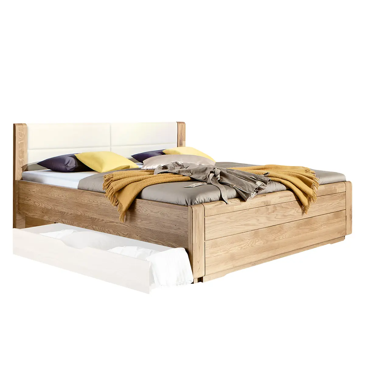 Massivholzbett 180 x 200cm | Braun