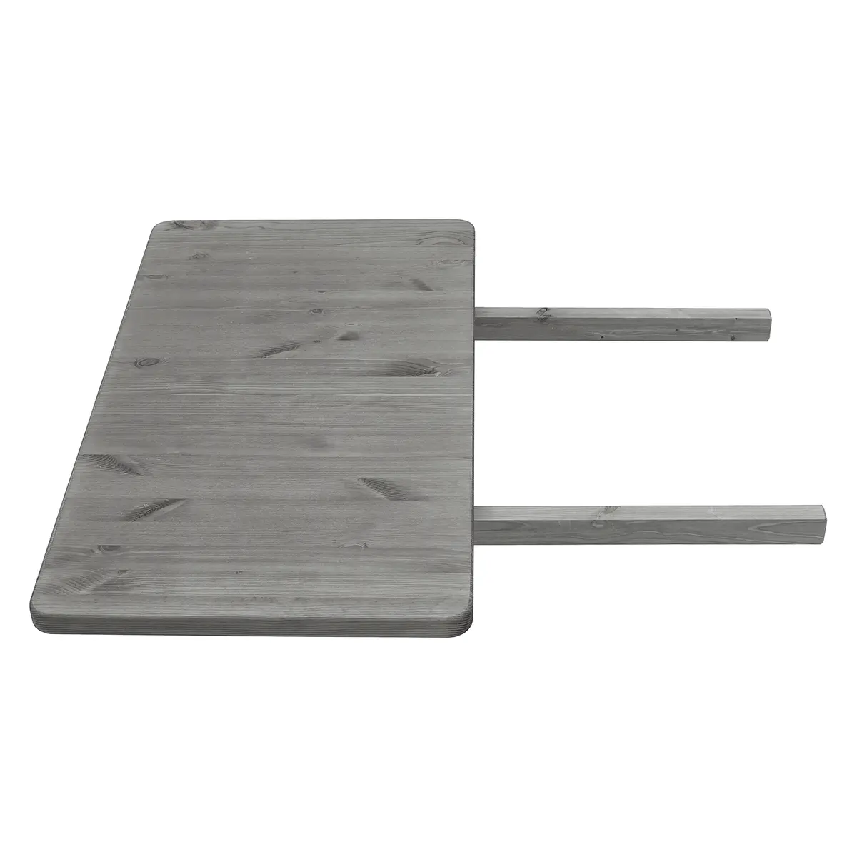 Ansteckplatte 40 x 78cm Grau/Kiefer Grau | Holztöne