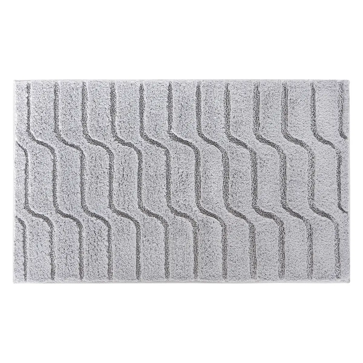 Badematte Vogue 70 x 120cm Grau/Hellgrau | Grau