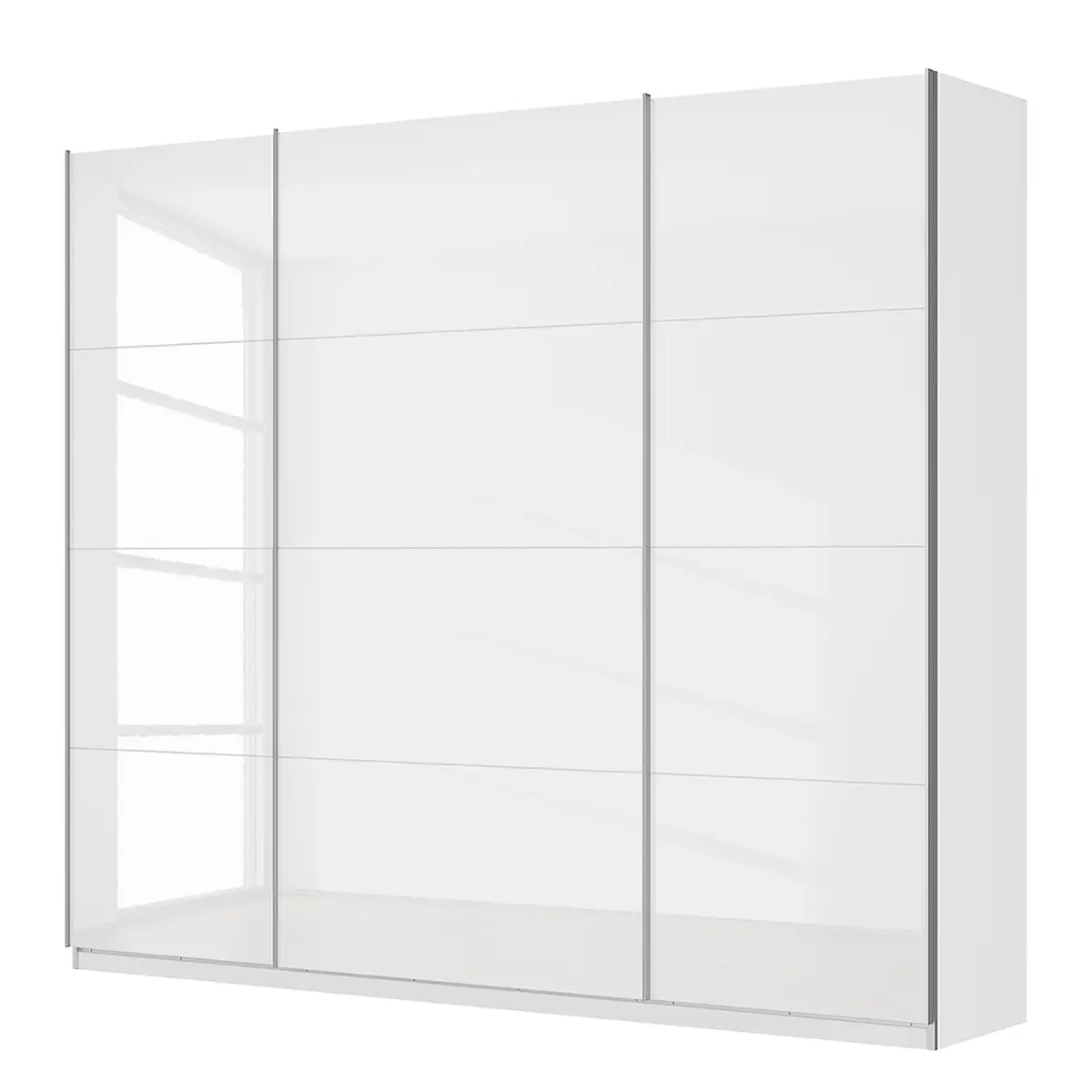 Schwebetürenschrank pure gloss | Weiß