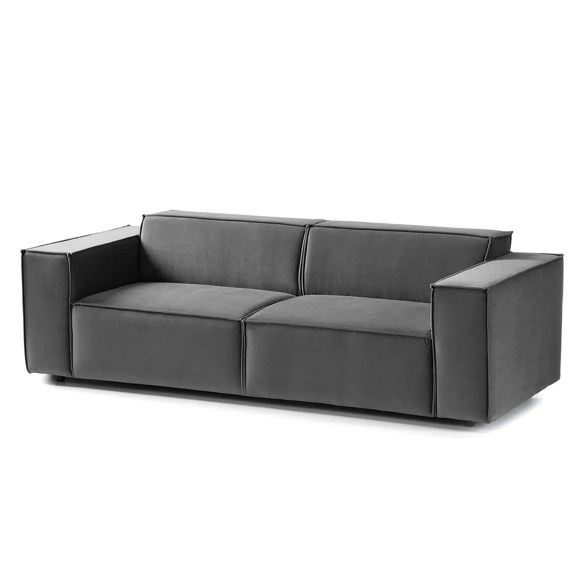 2,5-Sitzer Sofa Grau Samt Shyla | Grau