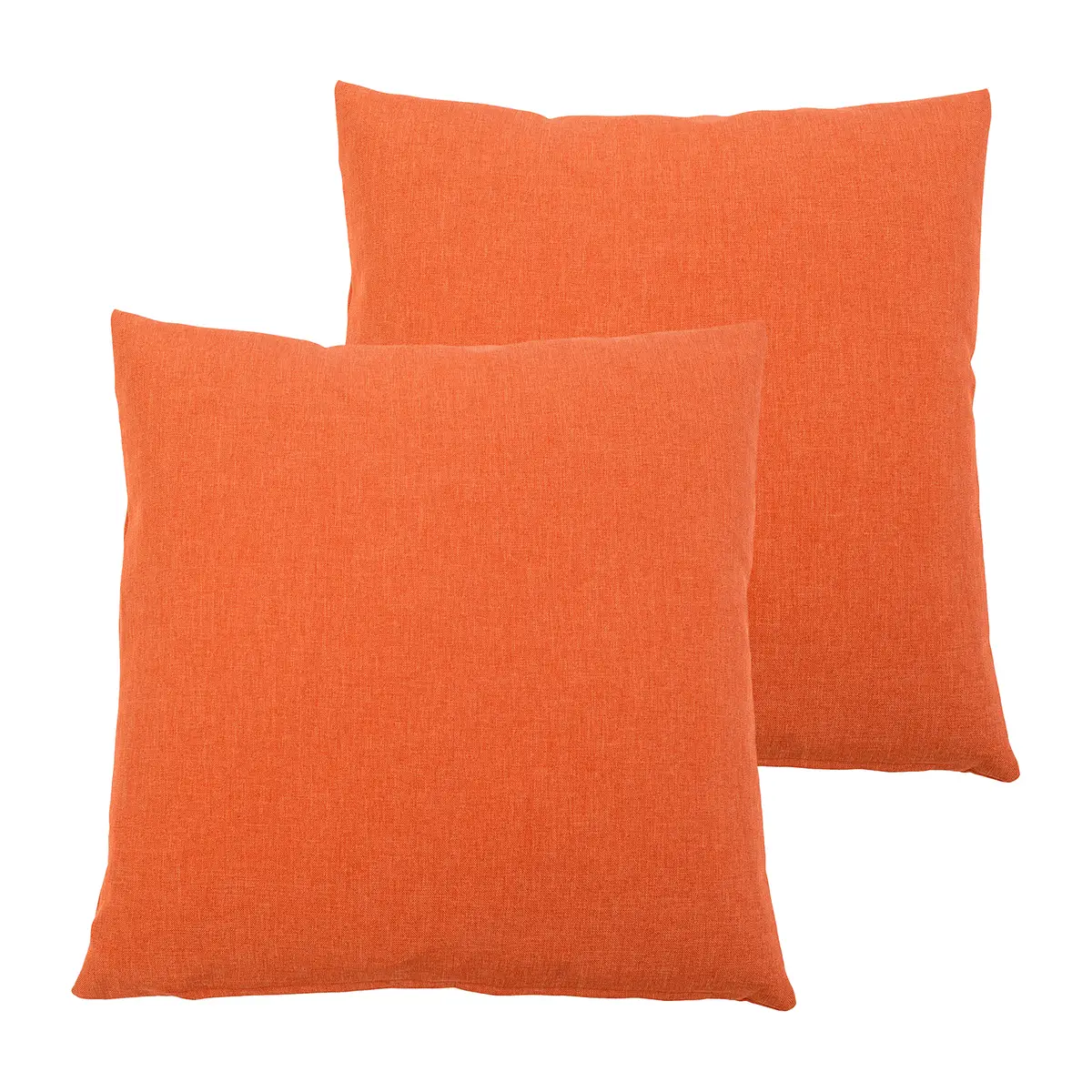 Kissenbezug Milano 2er-Set Orange 50 x 50cm Kunstfaser | Orange
