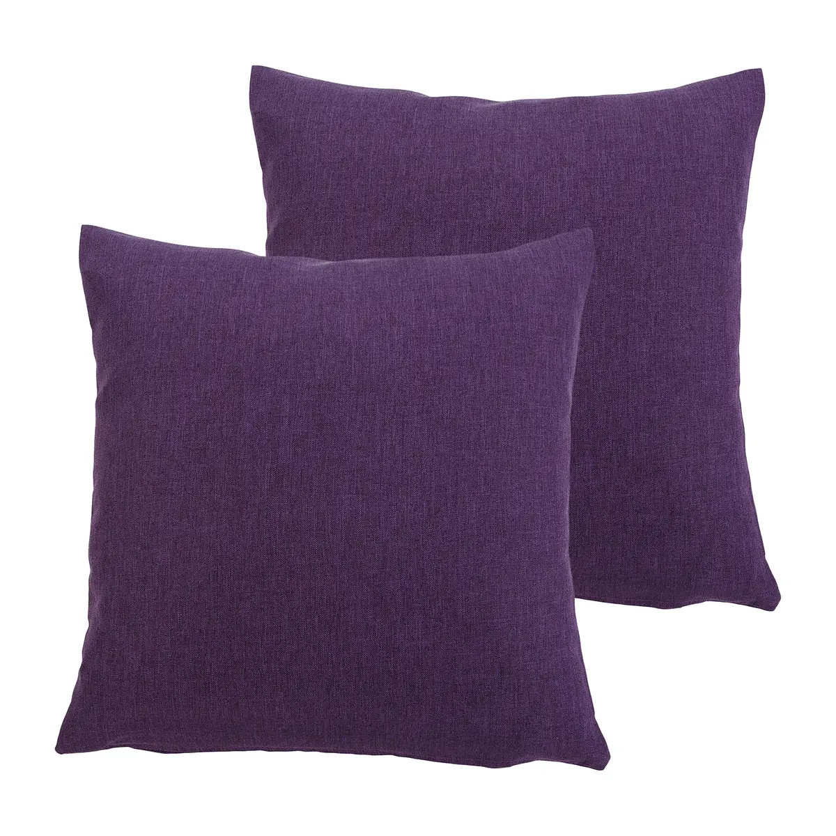 Kissenbezug Milano 2er-Set Violett/Dunkellila 40 x 40cm Kunstfaser