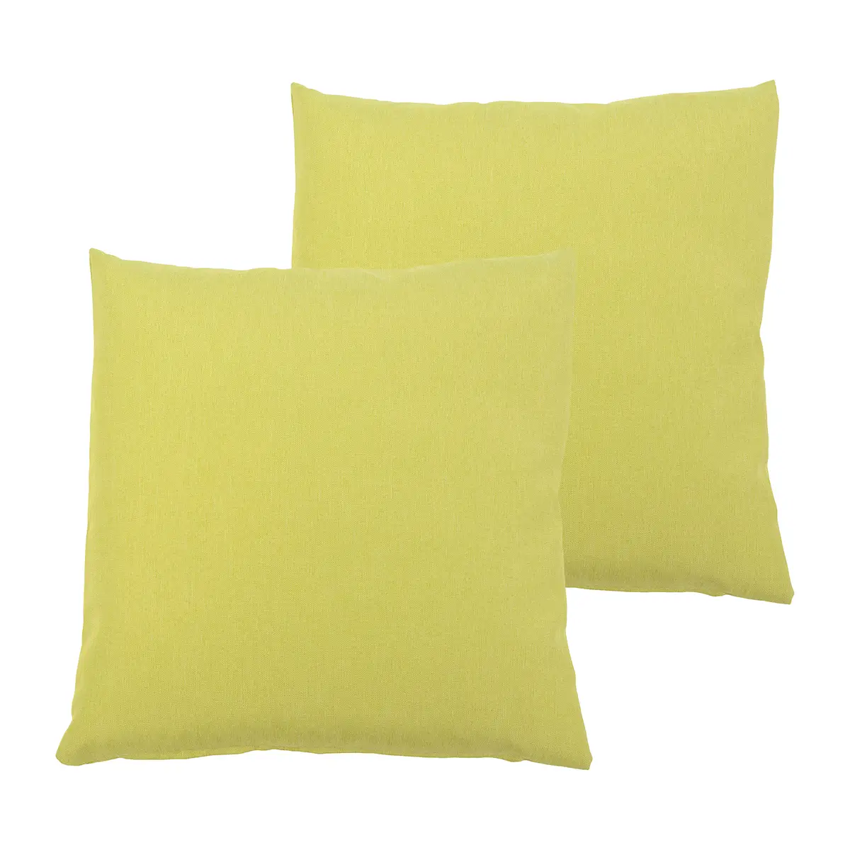 Kissenbezug Milano 2er-Set Grün/Currygelb 50 x 50cm Kunstfaser
