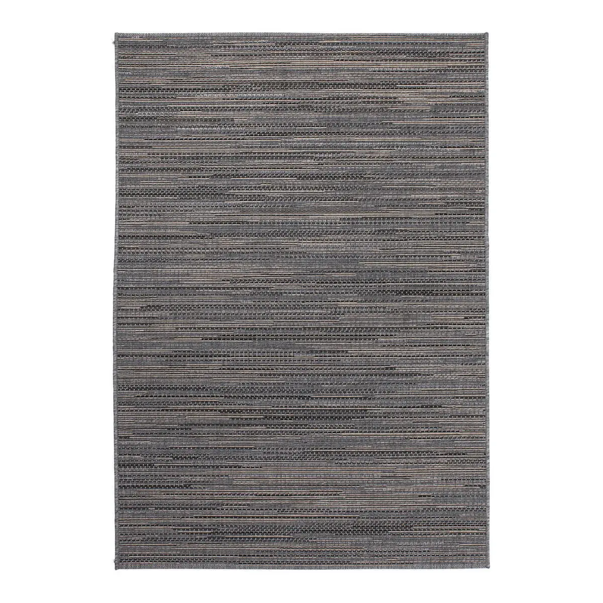 Kurzflorteppich Indonesia-Bali Grau/Grau Webstoff 80 x 230cm