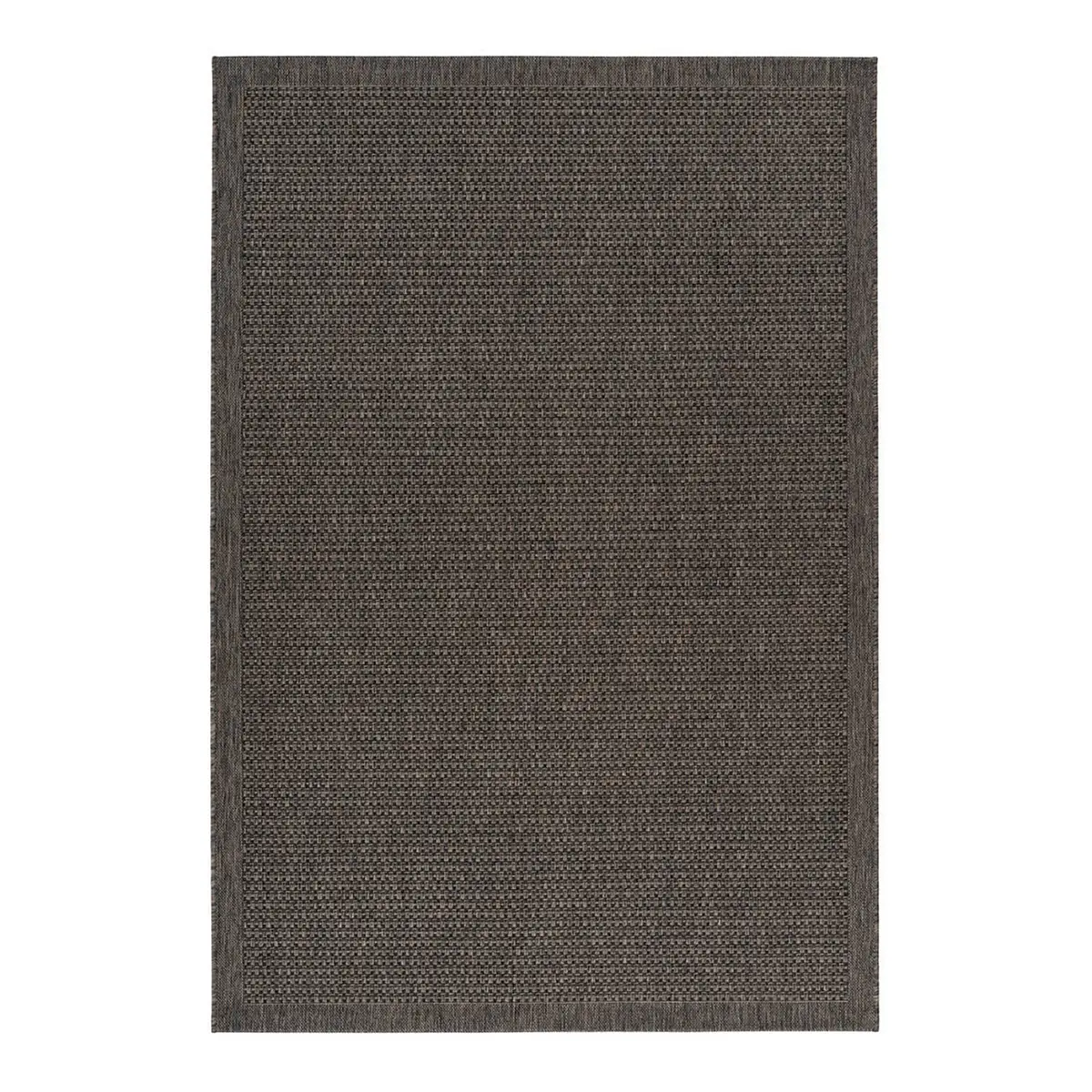 Kurzflorteppich Indonesia-Kediri Grau/Taupe Webstoff 80 x 150cm