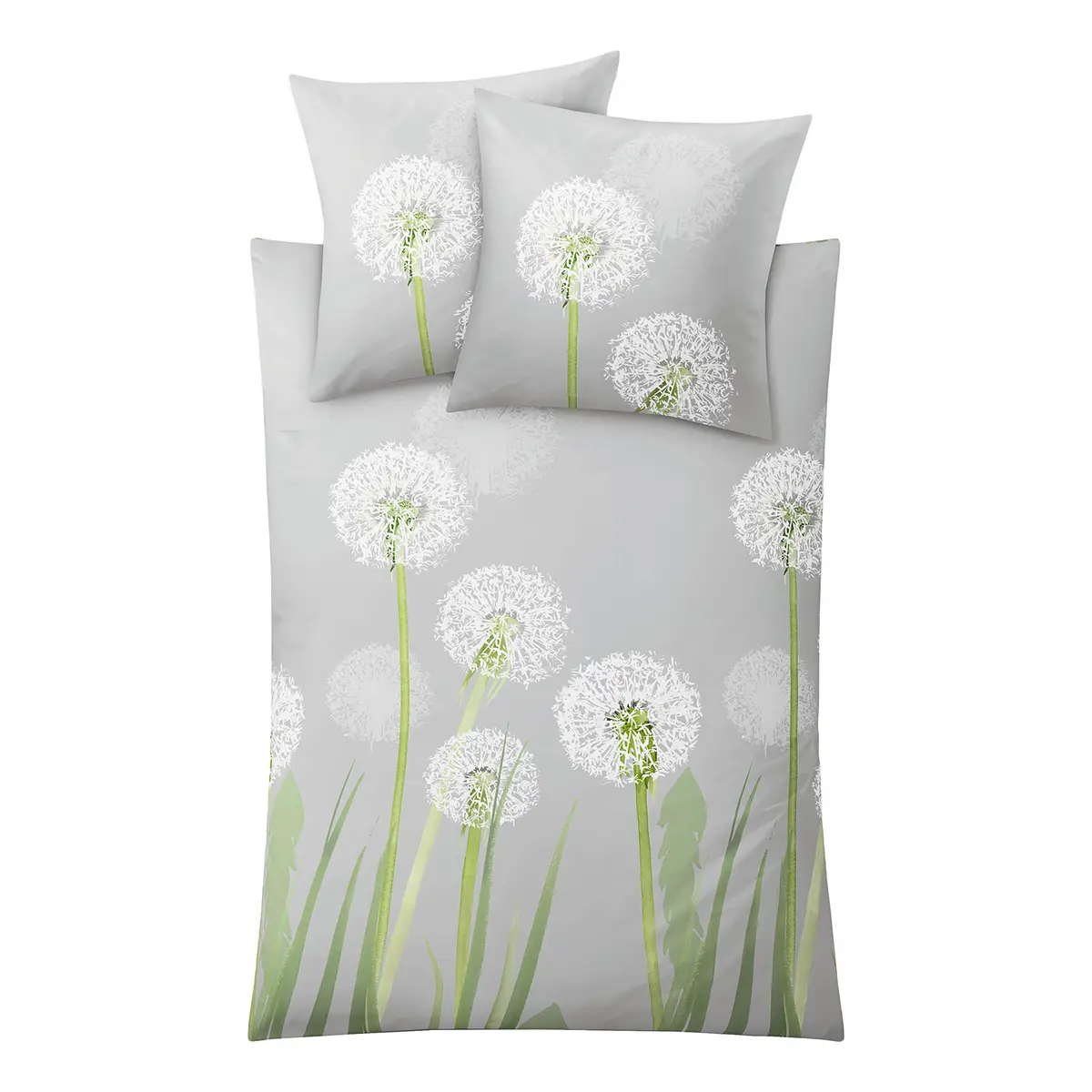 Mako-Satin-Bettwäsche Belfiore | Grau