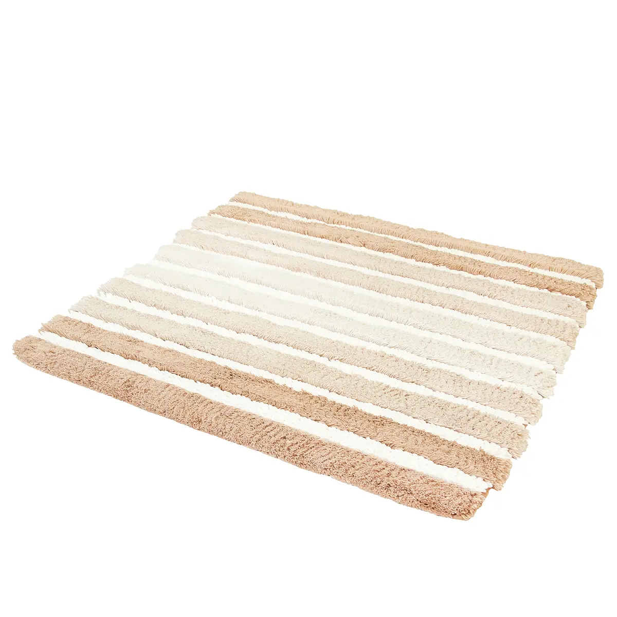 Badteppich 60 x 60cm Braun/Beige | Beige
