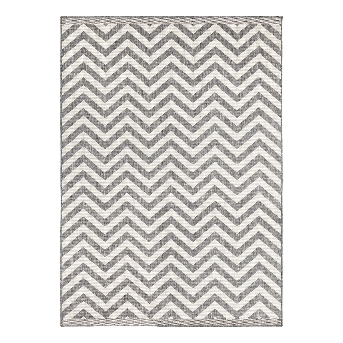 In-/Outdoorteppich Palma Grau/Grau Webstoff 80 x 150cm | Grau