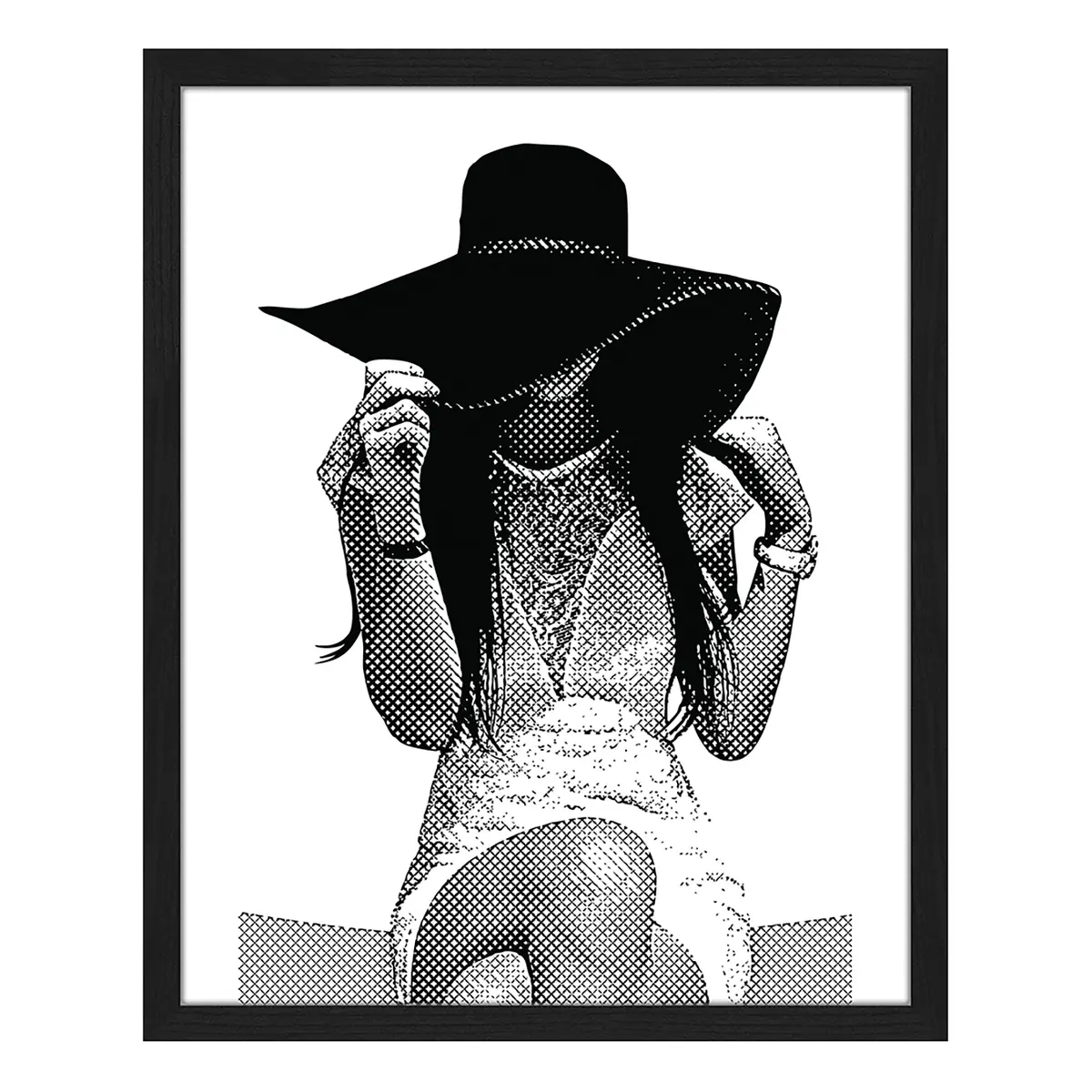 Bild Young Women Wearing Sun Hat | Mehrfarbig