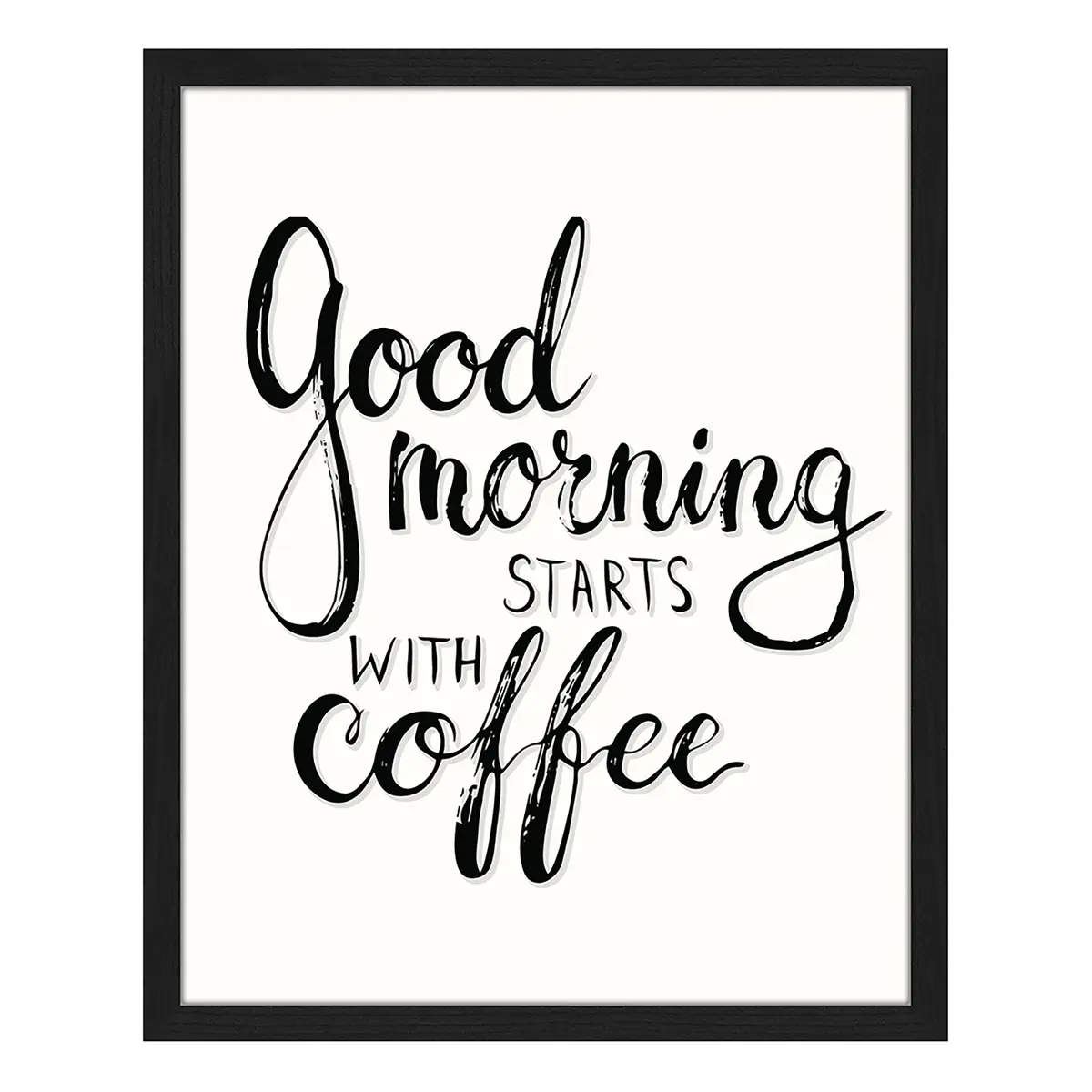 Bild Good morning starts with coffee | Mehrfarbig