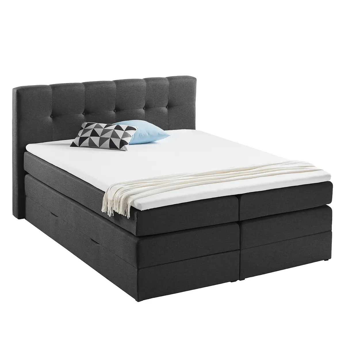 Boxspringbett Royal Night | Grau