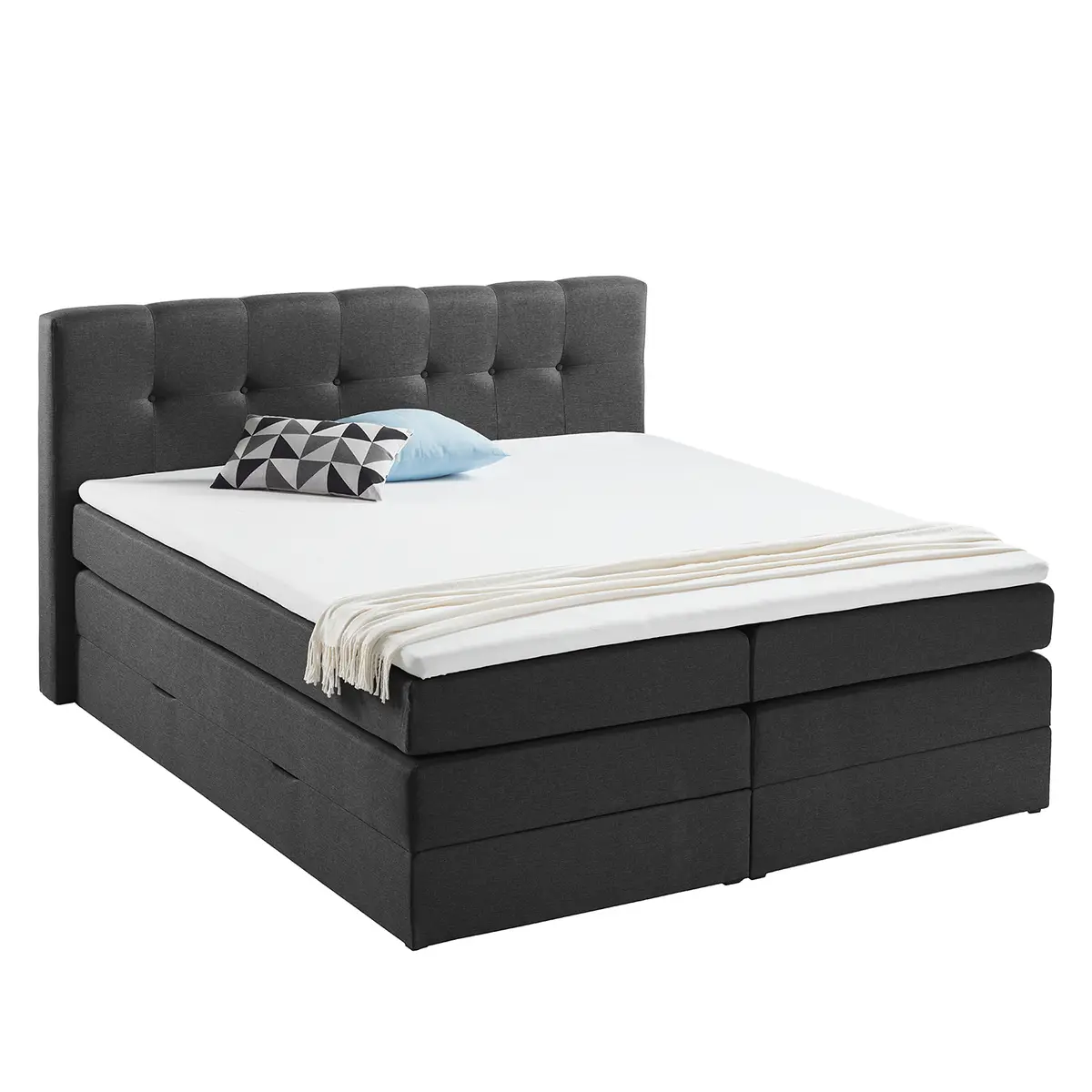 Boxspringbett Royal Night | Grau