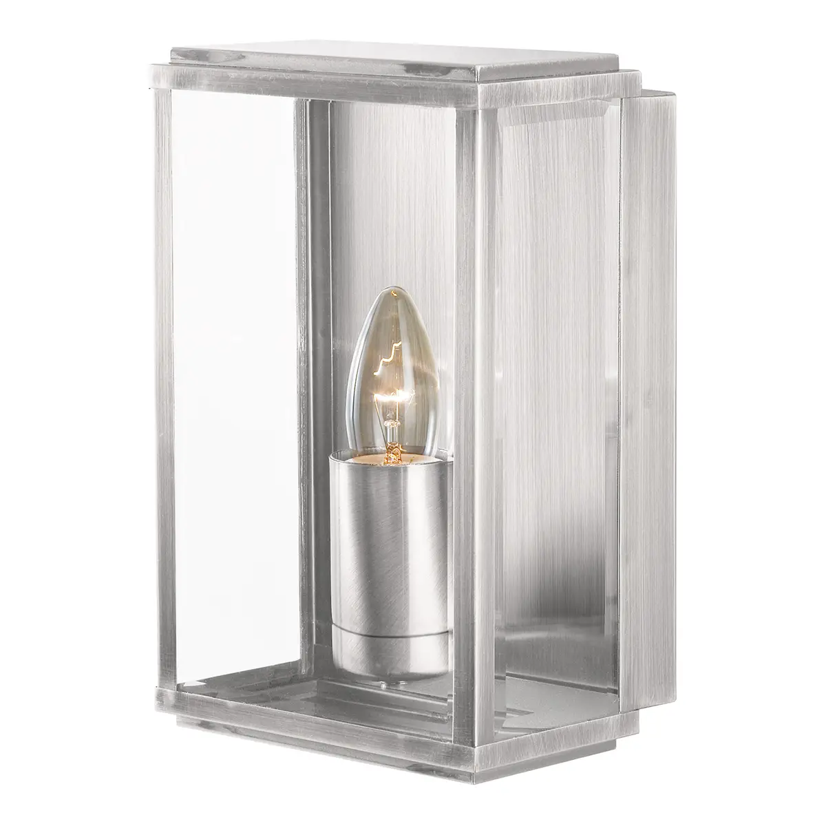 Wandleuchte Box | Silber