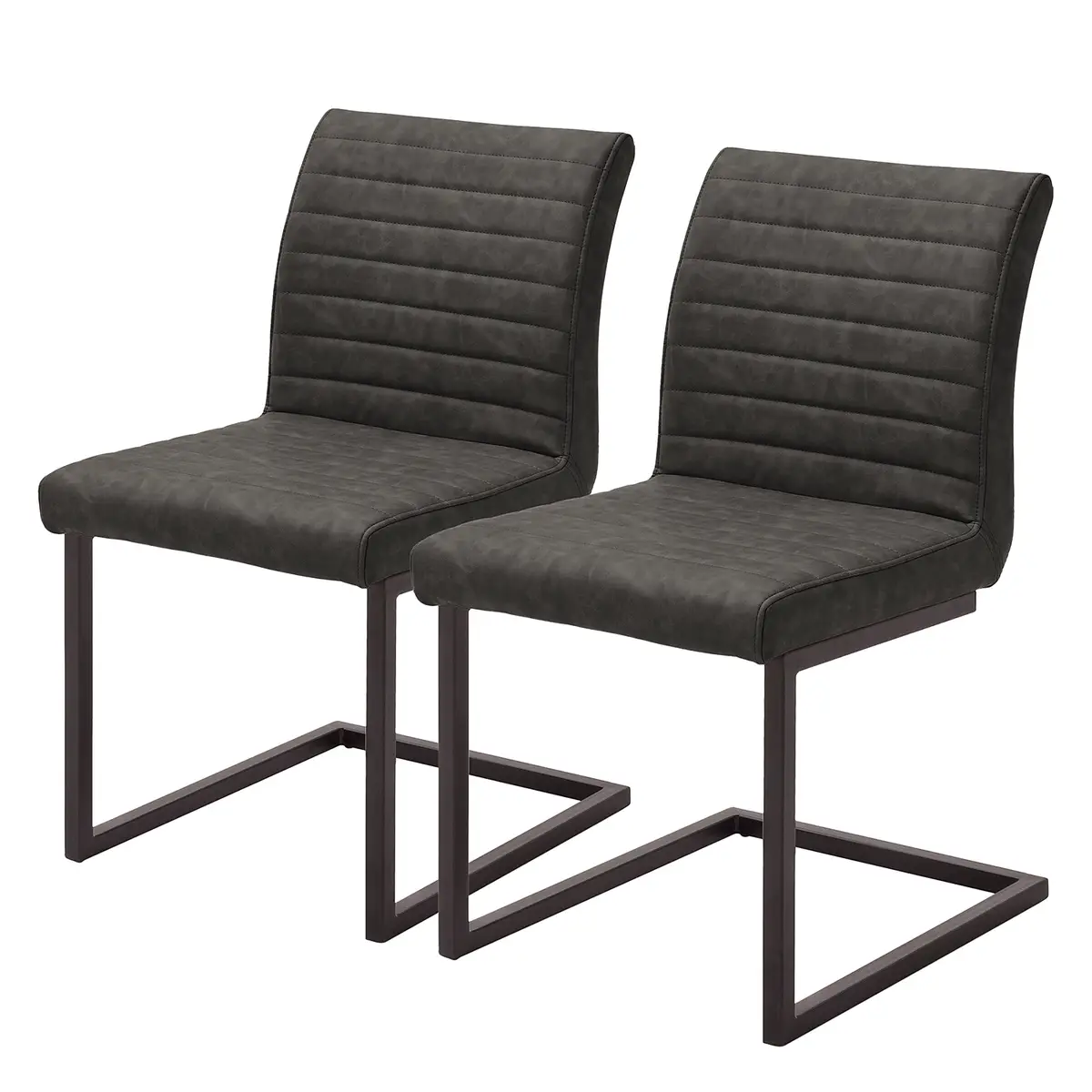 Freischwinger Finga I 2er-Set | Grau