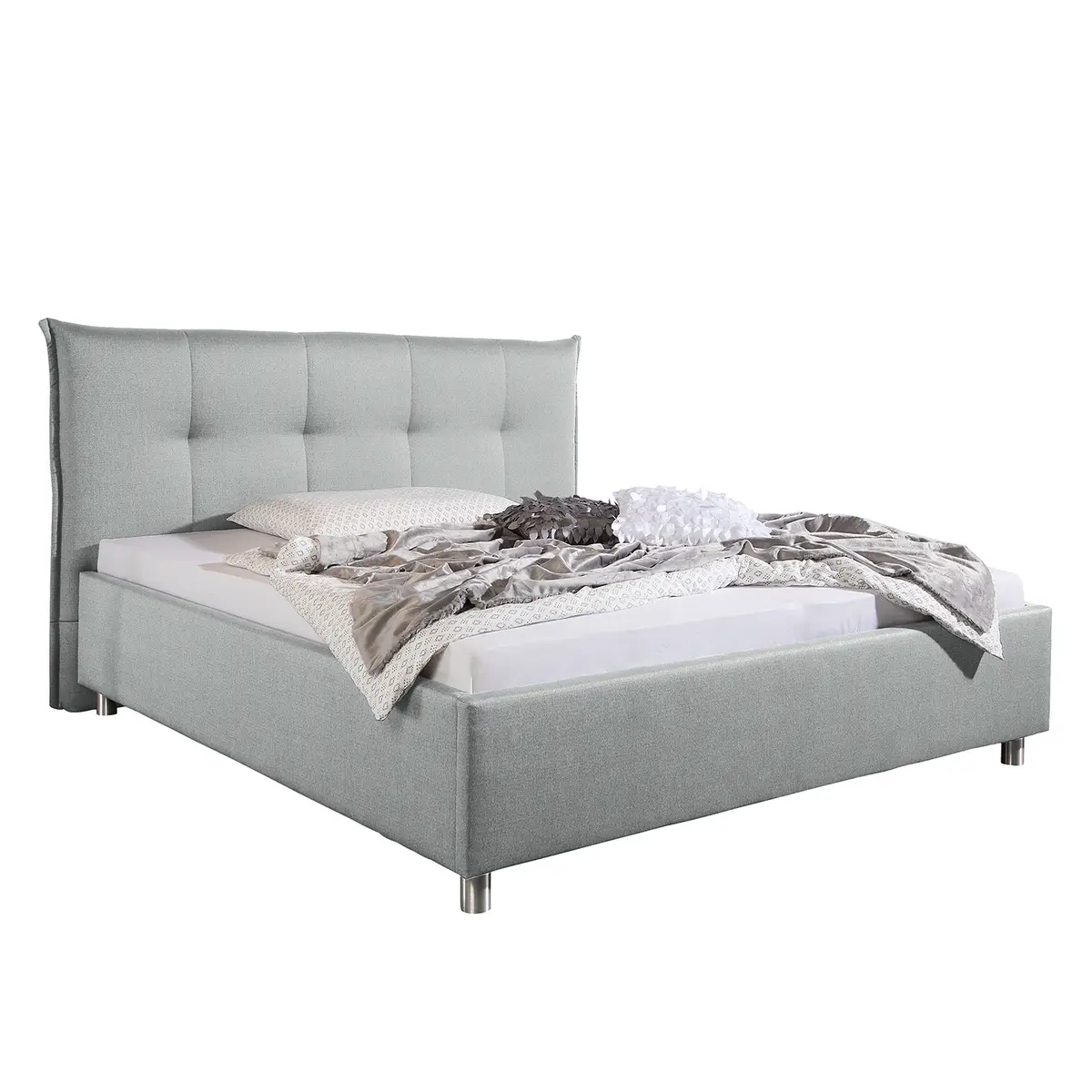Polsterbett Glenfield | Grau