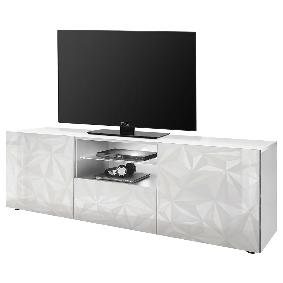 TV-Lowboard Prisma | Weiß
