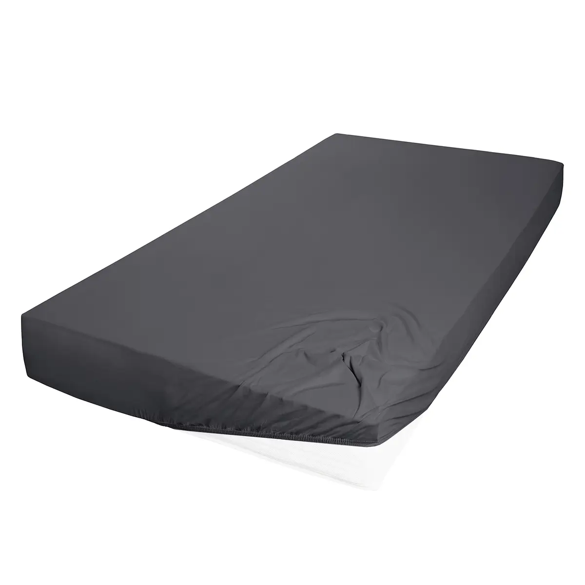 Bio-Mako-Feinjersey-Spannbetttuch | Grau
