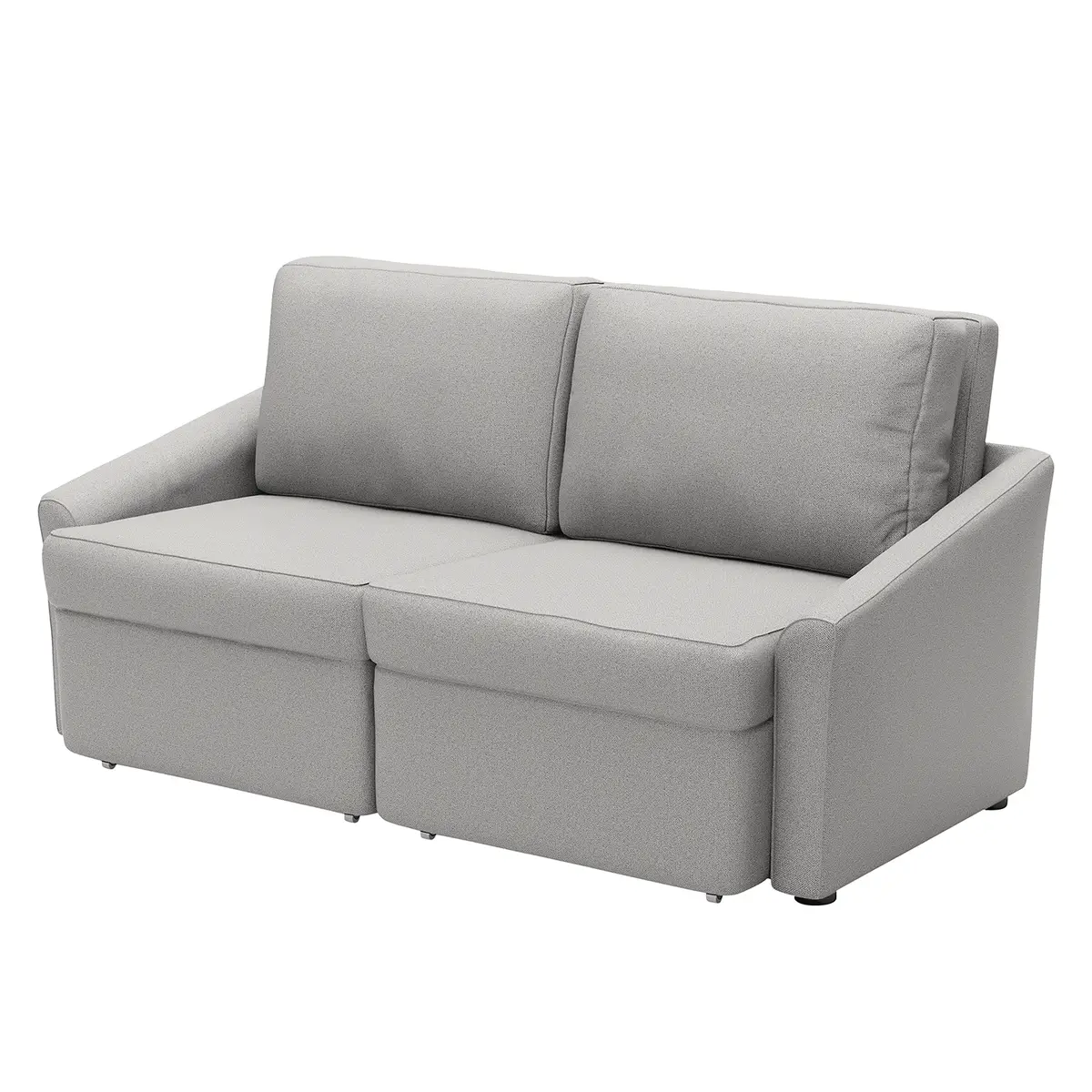 Boxspring-Schlafsofa Befasy | Grau