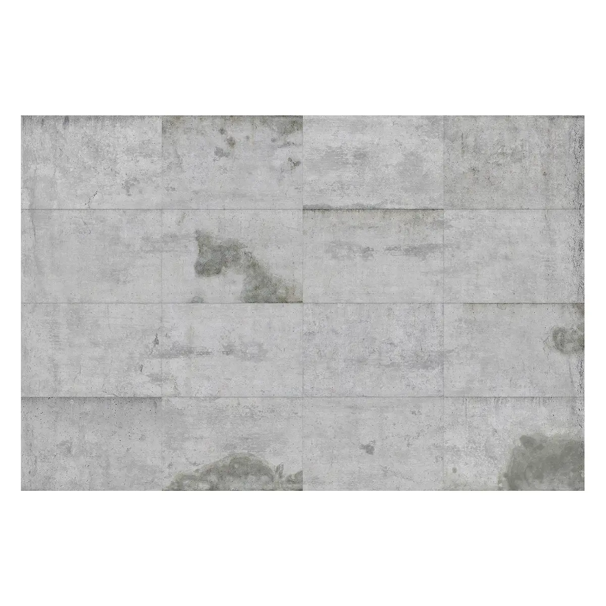 Vliestapete Große Betonplatten | Grau