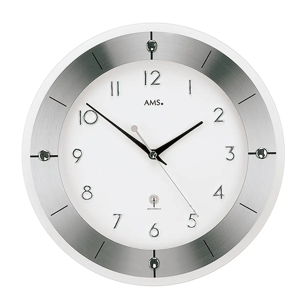 Wanduhr Garza | Silber