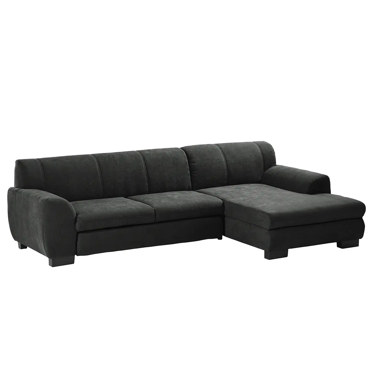 Ecksofa Lefroy | Schwarz