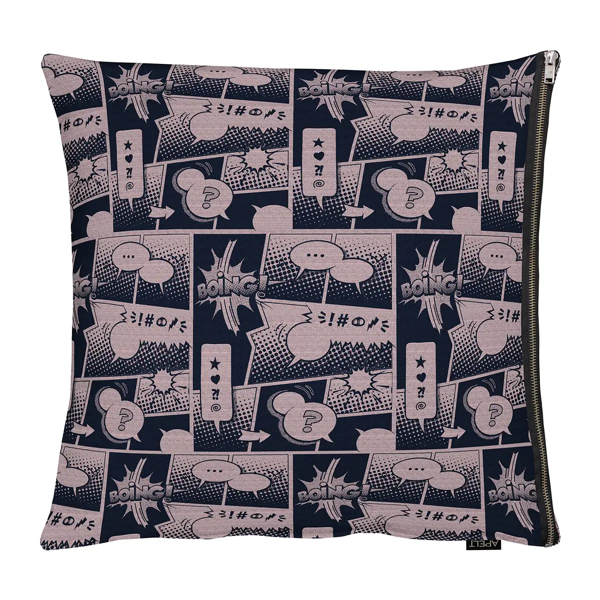 Kissenbezug Comic Pink/Altrosa 66 x 66cm Webstoff | Rosa