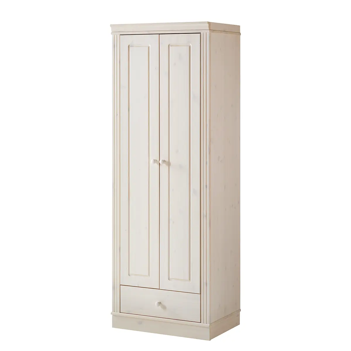 Massiver Garderobenschrank Lillehammer | Weiß