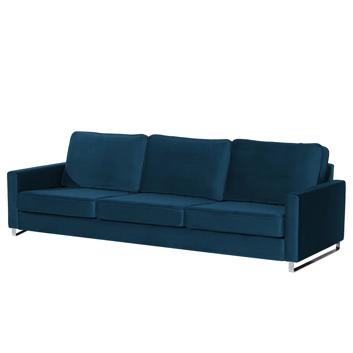 3-Sitzer Sofa Samt Ravi | Blau