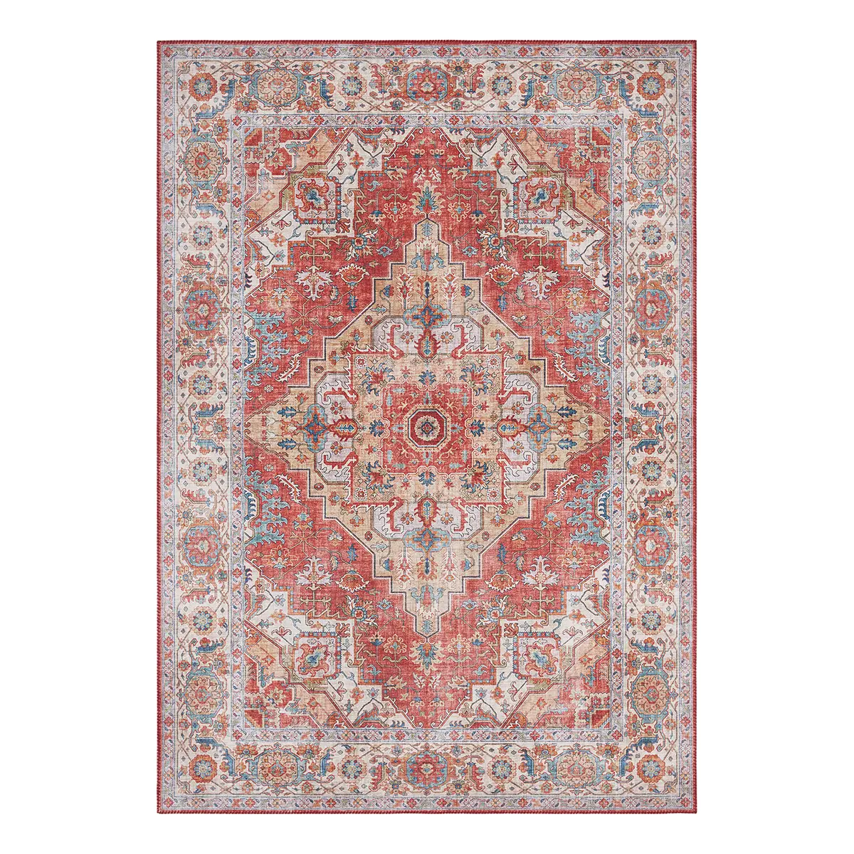 Kurzflorteppich Sylla | Rot