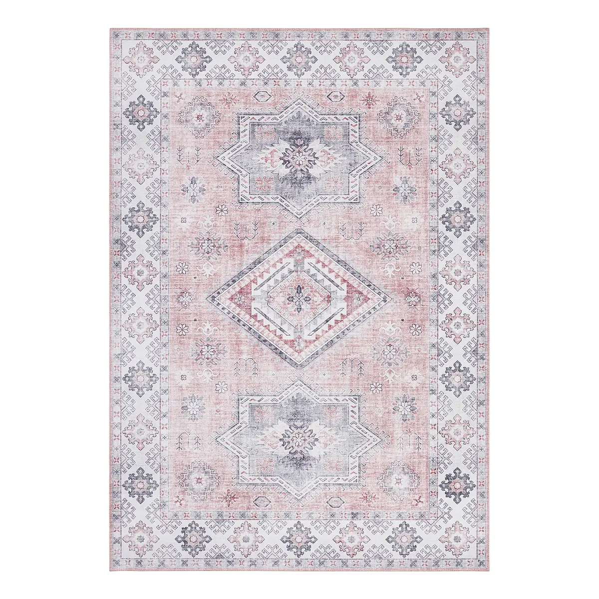 Kurzflorteppich Gratia | Rosa